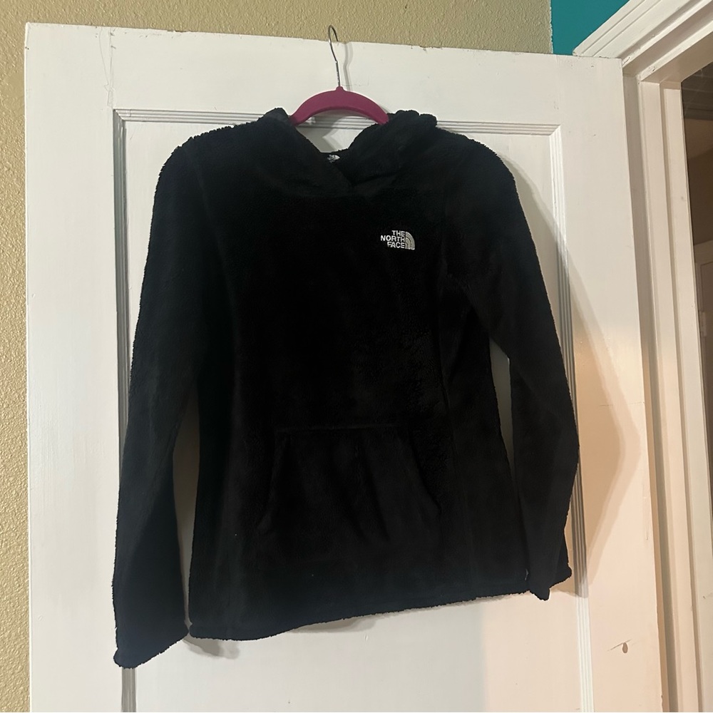 The north face fleece hoodie size XS black